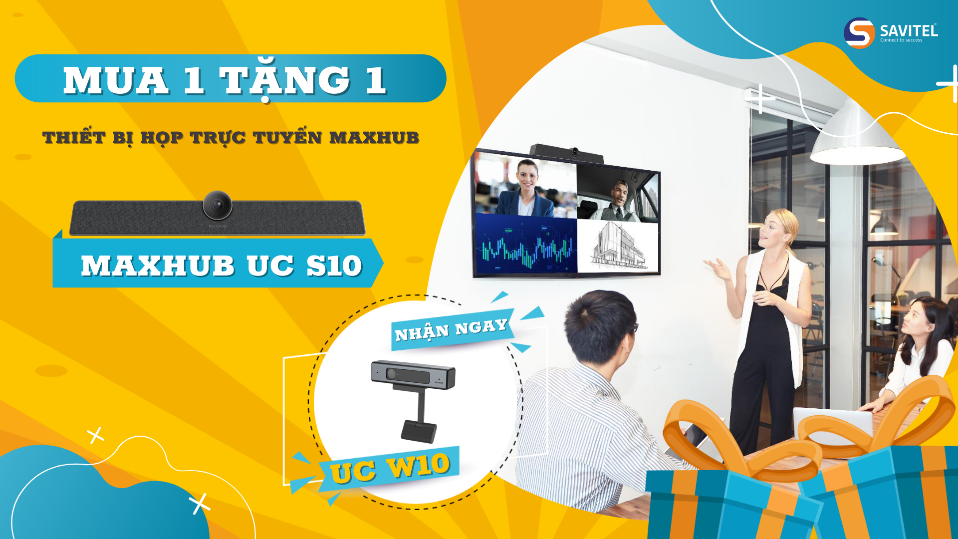 SIÊU SALE “MUA 1 TẶNG 1” THIẾT BỊ HỌP TRỰC TUYẾN MAXHUB 2