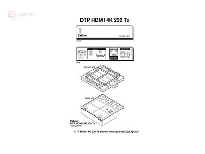 DTP HDMI 4K 230 Tx sơ đồ tổng quan