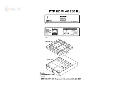 DTP HDMI 4K 230 Rx sơ đồ