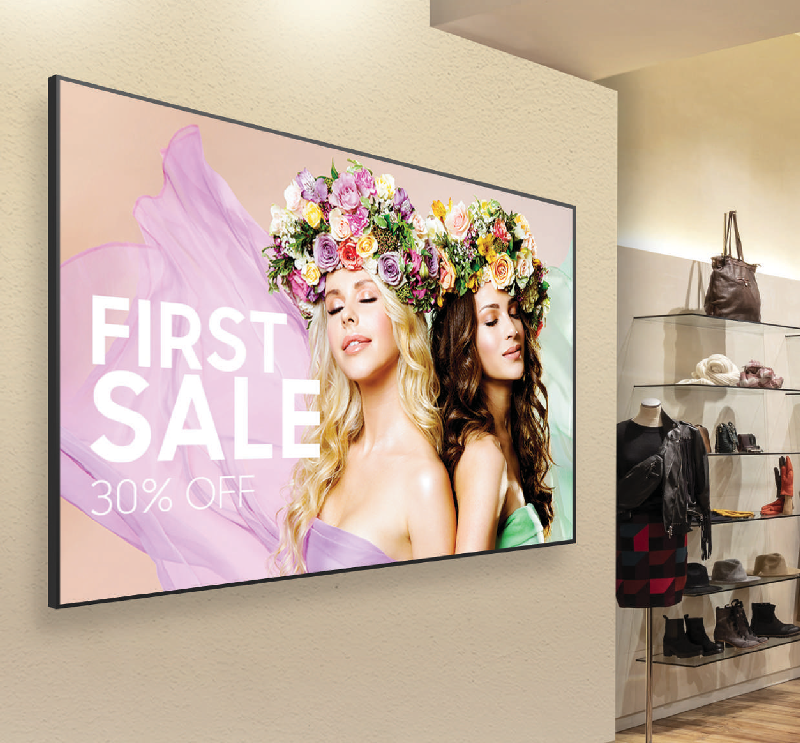 samsung crystal uhd signage banner