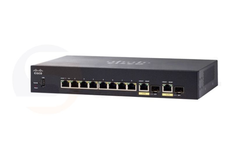 Thiết bị chuyển mạch Cisco SG350-10P-K9-EU