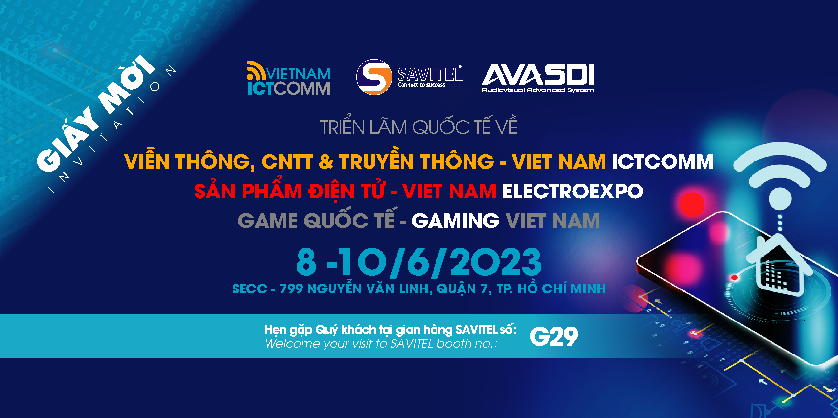 Thư mời Triển Lãm Vietnam ICTCOMM 2023