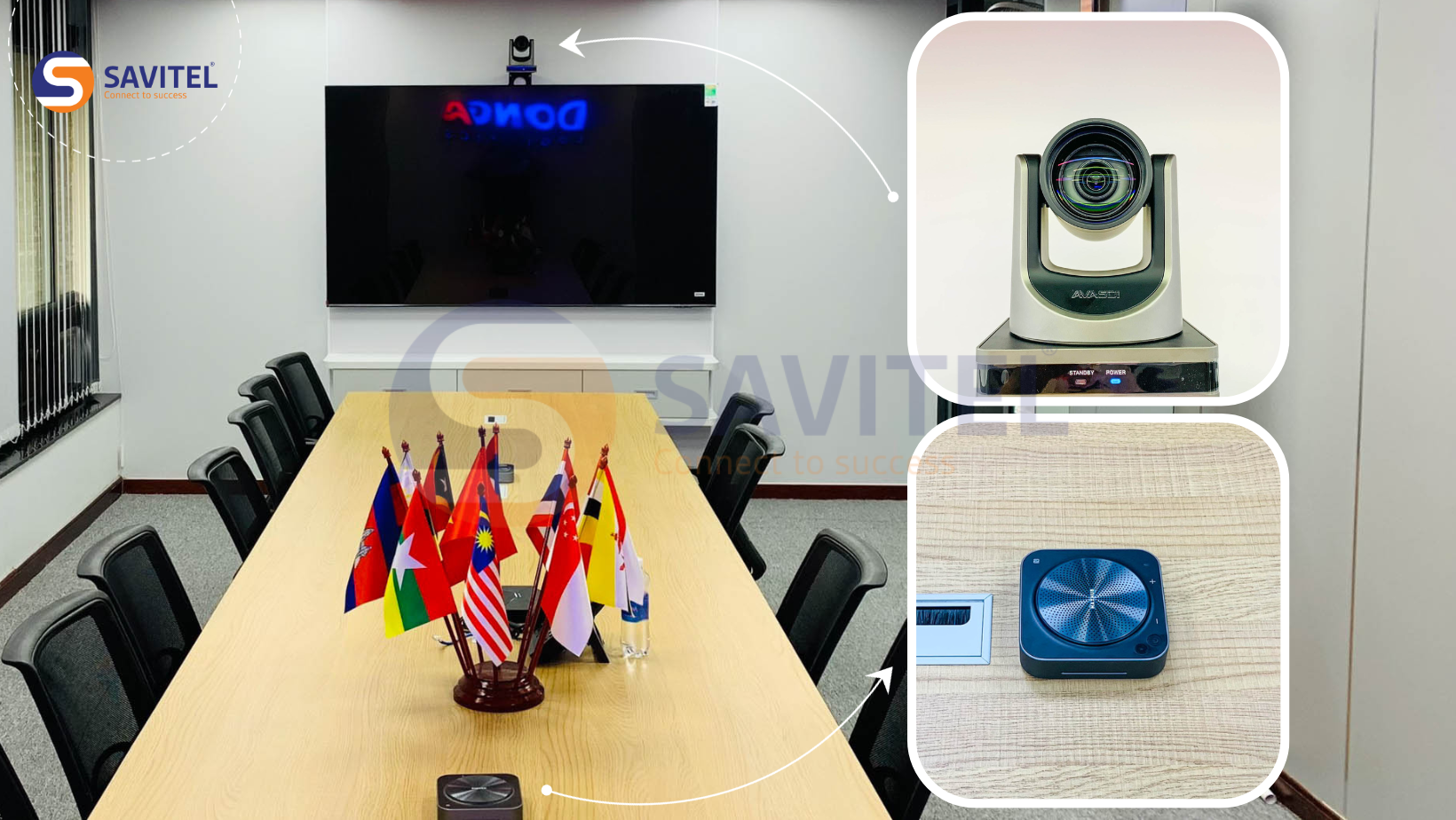 Camera hội nghị AVASDI AVC 4K71V Đông Á Logistics